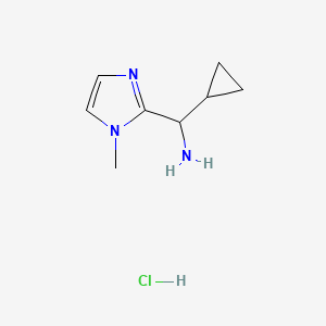 Cyclopropyl-(1-methylimidazol-2-yl)methanamine;hydrochloride