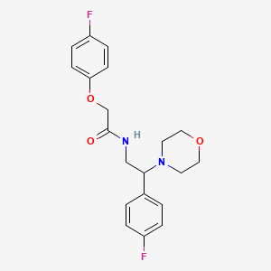2-(4-fluorophenoxy)-N-(2-(4-fluorophenyl)-2-morpholinoethyl)acetamide