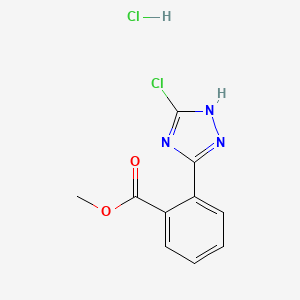 methyl 2-(5-chloro-1H-1,2,4-triazol-3-yl)benzoate hydrochloride