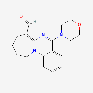 5-Morpholin-4-yl-8,9,10,11-tetrahydroazepino[1,2-a]quinazoline-7-carbaldehyde