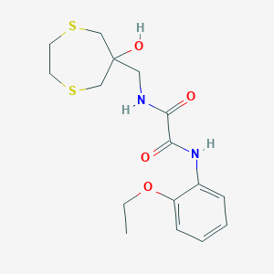 N'-(2-Ethoxyphenyl)-N-[(6-hydroxy-1,4-dithiepan-6-yl)methyl]oxamide