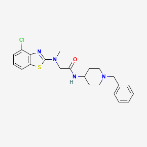 N-(1-benzylpiperidin-4-yl)-2-((4-chlorobenzo[d]thiazol-2-yl)(methyl)amino)acetamide