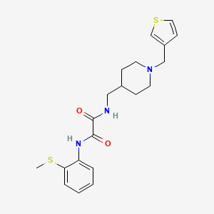 N1-(2-(methylthio)phenyl)-N2-((1-(thiophen-3-ylmethyl)piperidin-4-yl)methyl)oxalamide