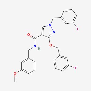 1-(3-fluorobenzyl)-3-((3-fluorobenzyl)oxy)-N-(3-methoxybenzyl)-1H-pyrazole-4-carboxamide