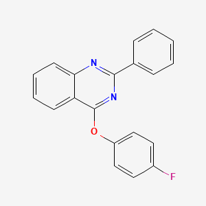 molecular formula C20H13FN2O B2391222 4-(4-Fluorophenoxy)-2-phenylquinazoline CAS No. 866155-24-0