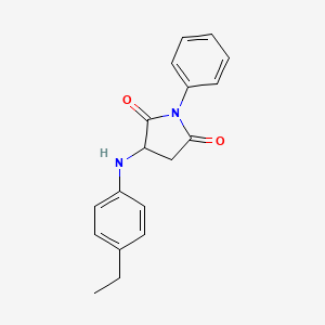 3-((4-Ethylphenyl)amino)-1-phenylpyrrolidine-2,5-dione