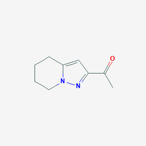 molecular formula C9H12N2O B2391247 1-{4H,5H,6H,7H-pyrazolo[1,5-a]pyridin-2-yl}ethan-1-one CAS No. 1528500-29-9