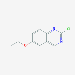 molecular formula C10H9ClN2O B2391275 2-Chloro-6-ethoxyquinazoline CAS No. 778639-39-7