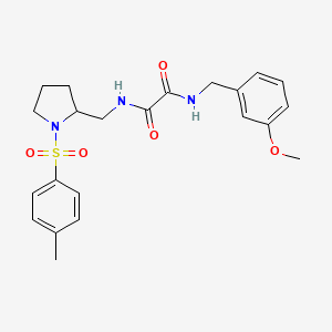 N1-(3-methoxybenzyl)-N2-((1-tosylpyrrolidin-2-yl)methyl)oxalamide