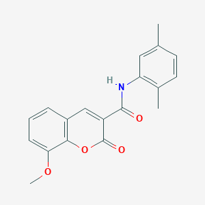 molecular formula C19H17NO4 B2391414 N-(2,5-dimethylphenyl)-8-methoxy-2-oxo-2H-chromene-3-carboxamide CAS No. 326884-90-6