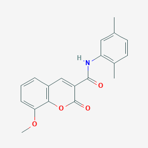 N-(2,5-dimethylphenyl)-8-methoxy-2-oxo-2H-chromene-3-carboxamide