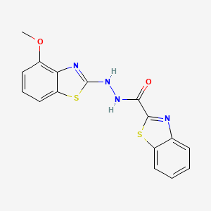 B2391432 N'-(4-methoxy-1,3-benzothiazol-2-yl)-1,3-benzothiazole-2-carbohydrazide CAS No. 851978-32-0