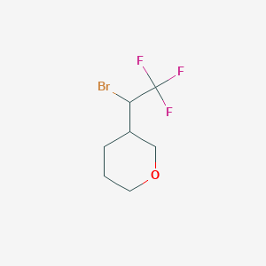 3-(1-Bromo-2,2,2-trifluoroethyl)oxane