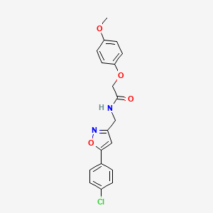 N-((5-(4-chlorophenyl)isoxazol-3-yl)methyl)-2-(4-methoxyphenoxy)acetamide