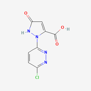 2-(6-chloropyridazin-3-yl)-5-oxo-2,5-dihydro-1H-pyrazole-3-carboxylic acid
