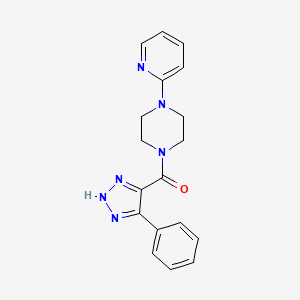 1-(4-phenyl-1H-1,2,3-triazole-5-carbonyl)-4-(pyridin-2-yl)piperazine