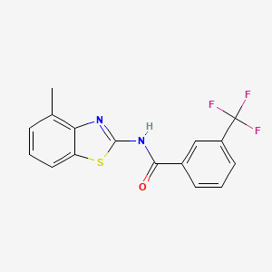 N-(4-methyl-1,3-benzothiazol-2-yl)-3-(trifluoromethyl)benzamide