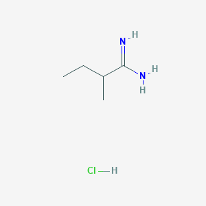 molecular formula C5H13ClN2 B2391565 2-Methylbutanimidamide hydrochloride CAS No. 61457-22-5