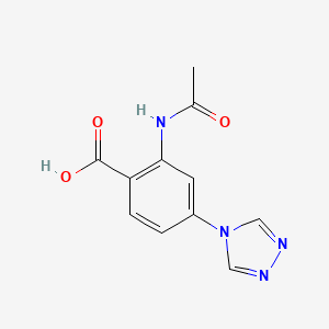 2-(acetylamino)-4-(4H-1,2,4-triazol-4-yl)benzoic acid