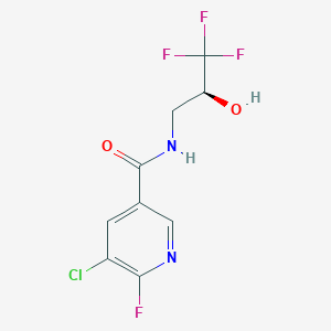 5-Chloro-6-fluoro-N-[(2S)-3,3,3-trifluoro-2-hydroxypropyl]pyridine-3-carboxamide