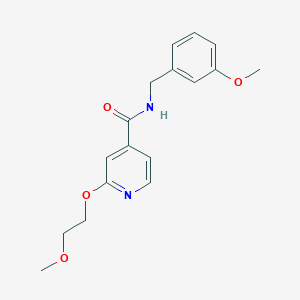 N-(3-methoxybenzyl)-2-(2-methoxyethoxy)isonicotinamide