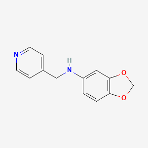 Benzo[1,3]dioxol-5-yl-pyridin-4-ylmethyl-amine