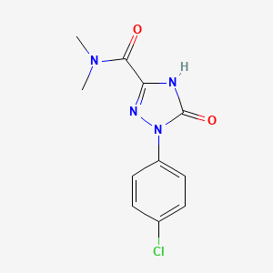 1-(4-Chlorophenyl)-2,5-dihydro-5-oxo-1H-1,2,4-triazole-3-carboxylic acid dimethylamide