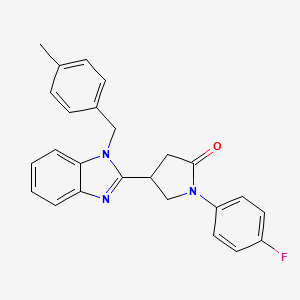 1-(4-fluorophenyl)-4-[1-(4-methylbenzyl)-1H-benzimidazol-2-yl]pyrrolidin-2-one