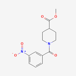 Methyl 1-(3-nitrobenzoyl)piperidine-4-carboxylate
