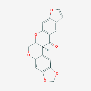 molecular formula C19H12O6 B239160 (+)-Dolineone CAS No. 10065-28-8