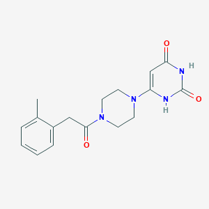 6-[4-[2-(2-Methylphenyl)acetyl]piperazin-1-yl]-1H-pyrimidine-2,4-dione