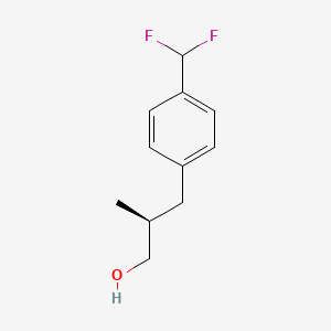 molecular formula C11H14F2O B2391632 (2S)-3-[4-(Difluoromethyl)phenyl]-2-methylpropan-1-ol CAS No. 2248200-51-1