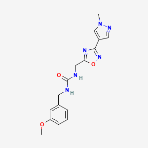 1-(3-methoxybenzyl)-3-((3-(1-methyl-1H-pyrazol-4-yl)-1,2,4-oxadiazol-5-yl)methyl)urea