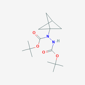 Di-tert-butyl 1-(bicyclo[1.1.1]pentan-1-yl)hydrazine-1,2-dicarboxylate