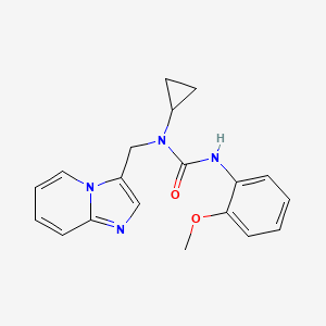 1-Cyclopropyl-1-(imidazo[1,2-a]pyridin-3-ylmethyl)-3-(2-methoxyphenyl)urea