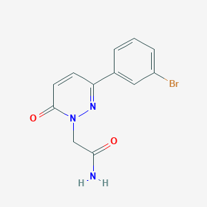 2-[3-(3-Bromophenyl)-6-oxopyridazin-1-yl]acetamide