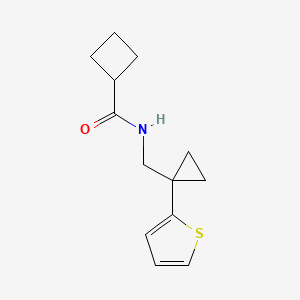 N-((1-(thiophen-2-yl)cyclopropyl)methyl)cyclobutanecarboxamide