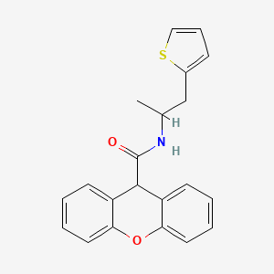 N-(1-(thiophen-2-yl)propan-2-yl)-9H-xanthene-9-carboxamide