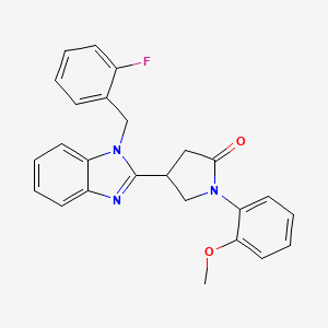 4-[1-(2-fluorobenzyl)-1H-benzimidazol-2-yl]-1-(2-methoxyphenyl)pyrrolidin-2-one