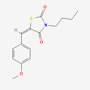 (5E)-3-butyl-5-[(4-methoxyphenyl)methylidene]-1,3-thiazolidine-2,4-dione