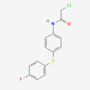 2-chloro-N-{4-[(4-fluorophenyl)sulfanyl]phenyl}acetamide