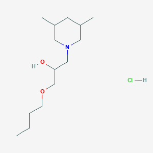 1-Butoxy-3-(3,5-dimethylpiperidin-1-yl)propan-2-ol hydrochloride