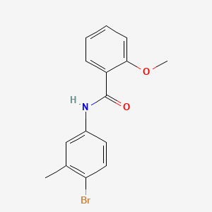 molecular formula C15H14BrNO2 B2391727 N-(4-bromo-3-methylphenyl)-2-methoxybenzamide CAS No. 586394-64-1