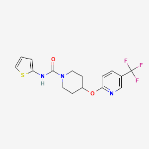 N-(thiophen-2-yl)-4-((5-(trifluoromethyl)pyridin-2-yl)oxy)piperidine-1-carboxamide