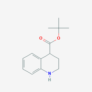 molecular formula C14H19NO2 B2391773 Tert-butyl 1,2,3,4-tetrahydroquinoline-4-carboxylate CAS No. 1509649-10-8