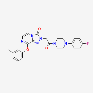 molecular formula C25H25FN6O3 B2391779 N-(2-chloro-4-fluorobenzyl)-1-(3-phenoxypyrazin-2-yl)piperidine-4-carboxamide CAS No. 1116060-99-1