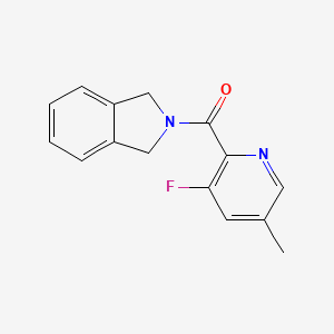 molecular formula C15H13FN2O B2391798 2-(3-fluoro-5-methylpyridine-2-carbonyl)-2,3-dihydro-1H-isoindole CAS No. 2415525-96-9