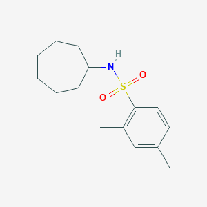 molecular formula C15H23NO2S B239182 N-cycloheptyl-2,4-dimethylbenzenesulfonamide 