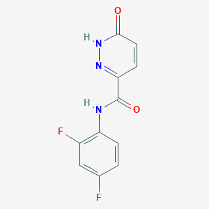 molecular formula C11H7F2N3O2 B2391834 N-(2,4-difluorophenyl)-6-oxo-1H-pyridazine-3-carboxamide CAS No. 899956-76-4