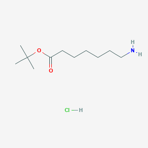 molecular formula C11H24ClNO2 B2391846 Tert-butyl 7-aminoheptanoate hydrochloride CAS No. 2138066-00-7
